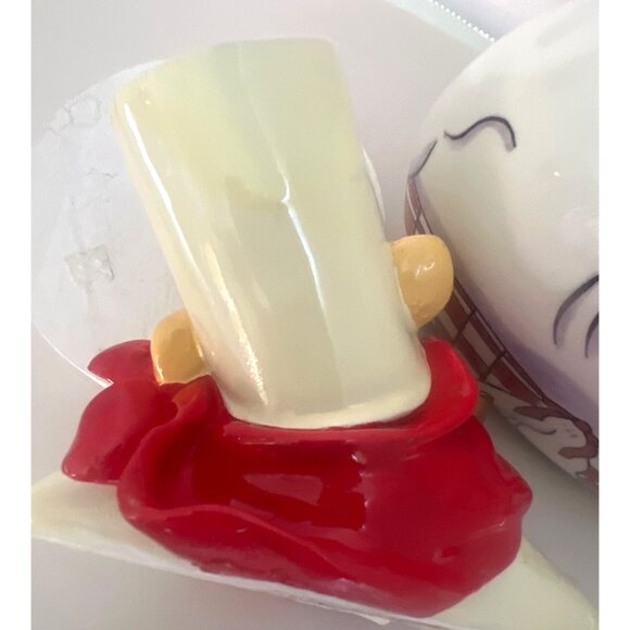 Vtg After Chefs Italian Ceramic Decanter Mike Oleon Garrard & Toothpick Holder - Picture 4 of 12